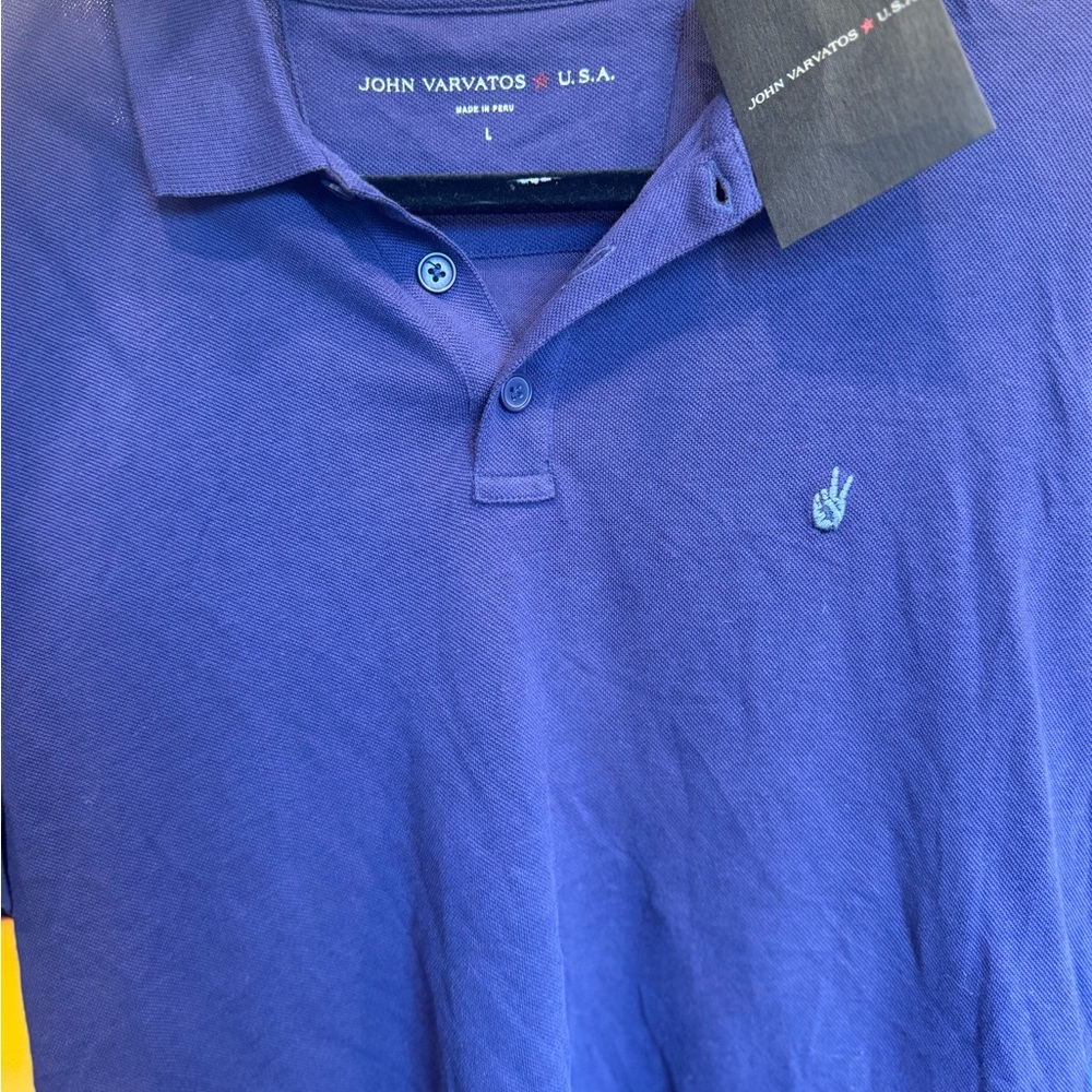 John Varvatos Men’s Purple Polo Shirt